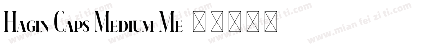 Hagin Caps Medium Me字体转换